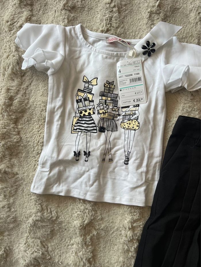 Ensemble fille 4 ans haut +palazzo - photo numéro 3