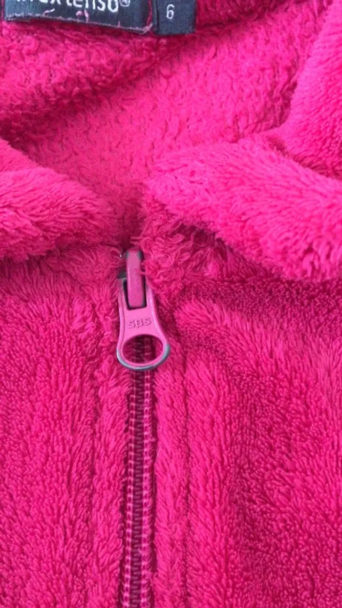 Robe de chambre en peluche motif Chat In Extenso 6 ans - photo numéro 3