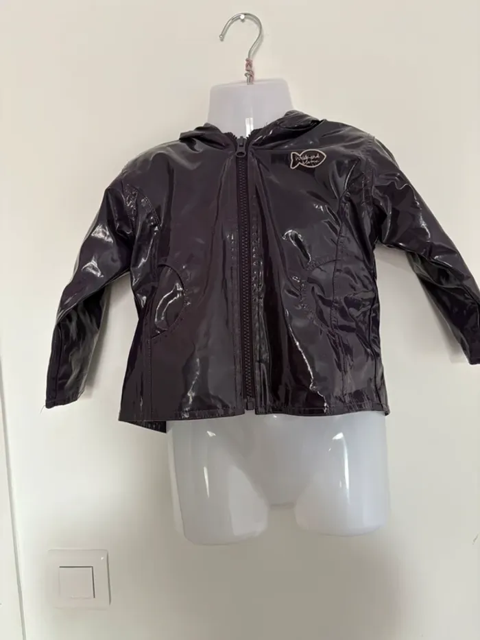 Imperméable de pluie bébé – Week-end à la mer – Taille 12 mois – Violet