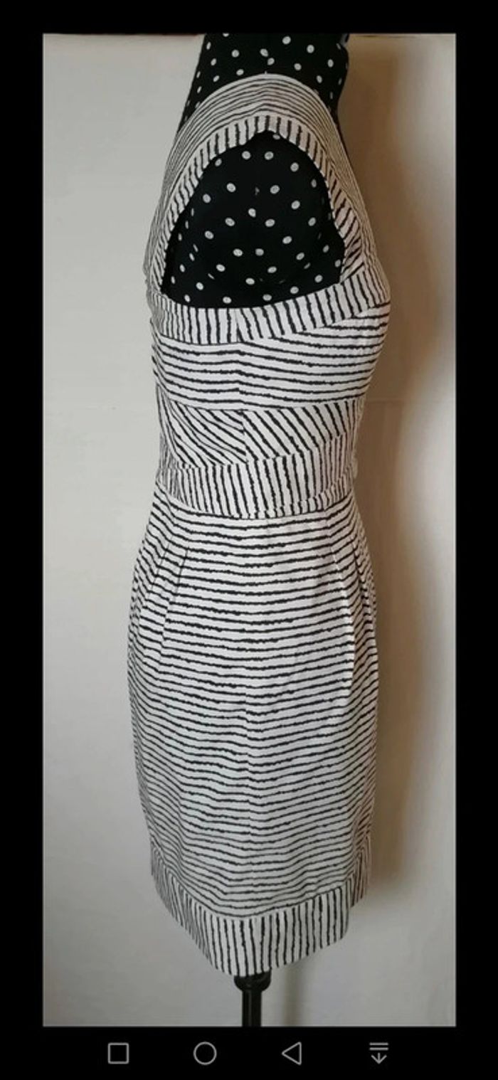 Robe rayures noir blanc Taille XS Bcbg MaxAzria - photo numéro 9