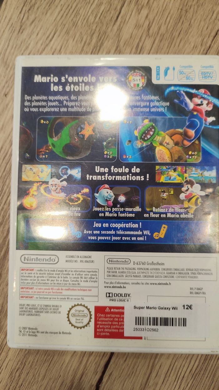 Super Mario Galaxy wii - photo numéro 3