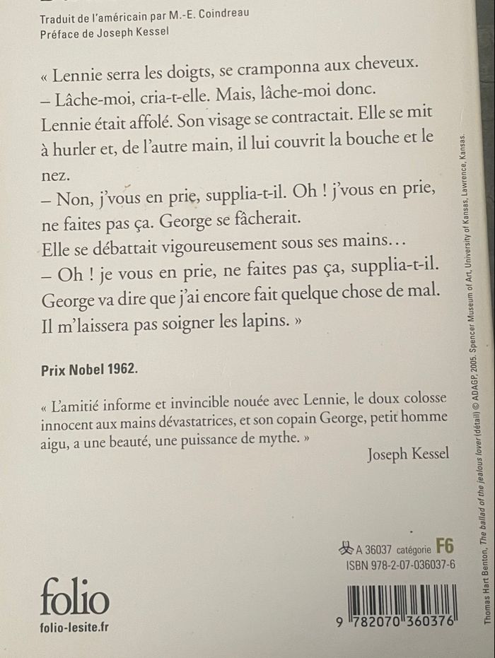Livre (Des souris et des Hommes ) - photo numéro 2