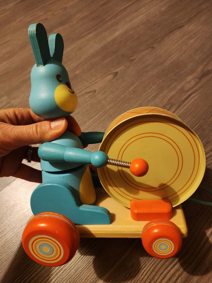 Lapin en bois à tirer Djeco - photo numéro 4