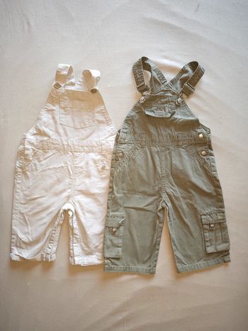 Lot de 2 salopettes 2 ans
