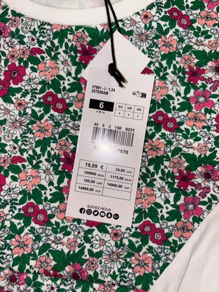 Sweat-chemise à fleur - Gemo - photo numéro 4