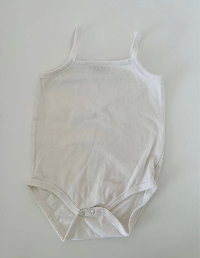 Bodie body débardeur blanc fille garçon 12 mois