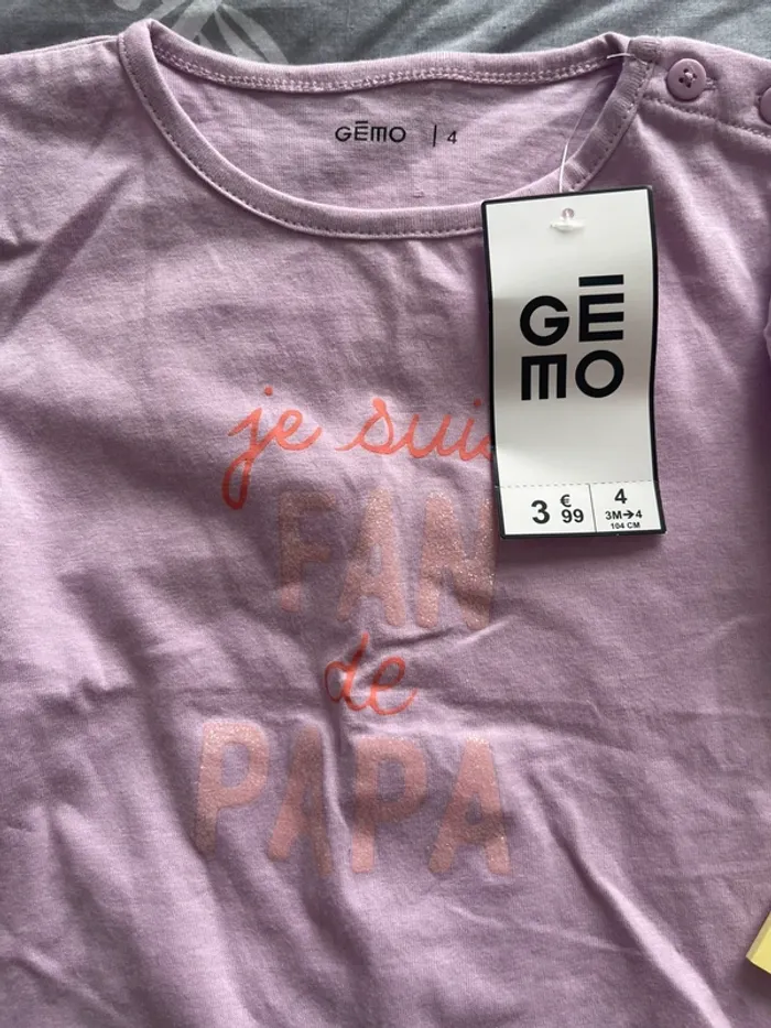 T-shirt 4 ans gemo - photo numéro 2