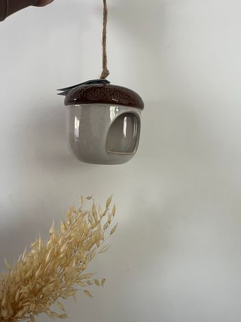 Mangeoire à oiseaux en céramique