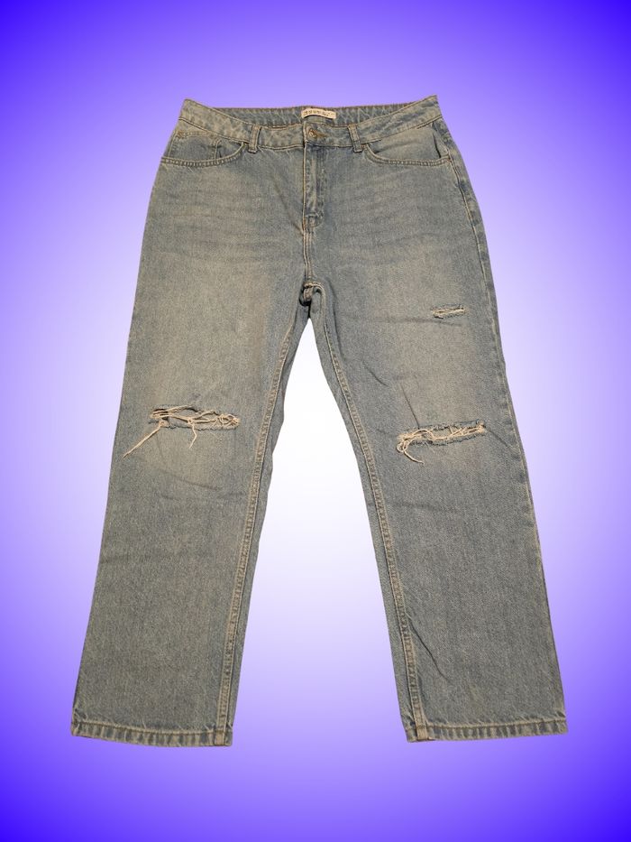 Jean Boyfriend Troué – Denim Co – Bleu Clair – Taille 46