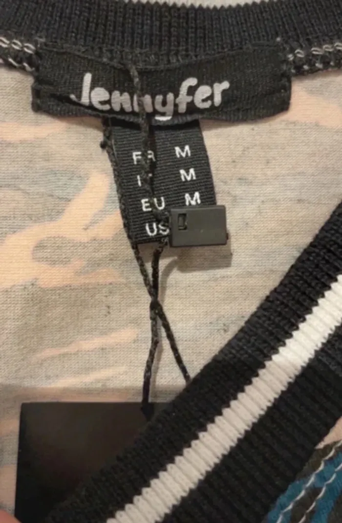 Débardeur crop top imprimé zébré Jennyfer – Taille M - photo numéro 3