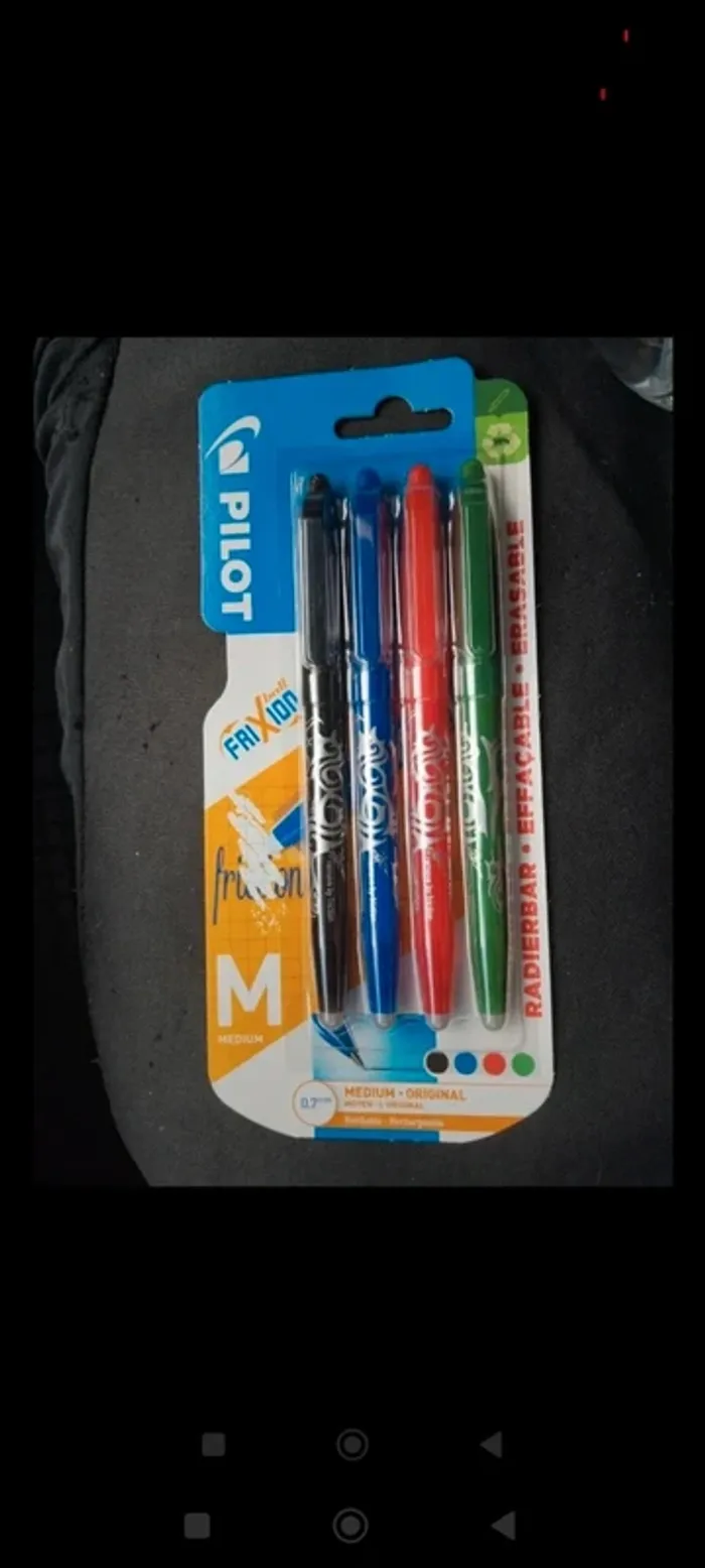 Crayon frixion pilot