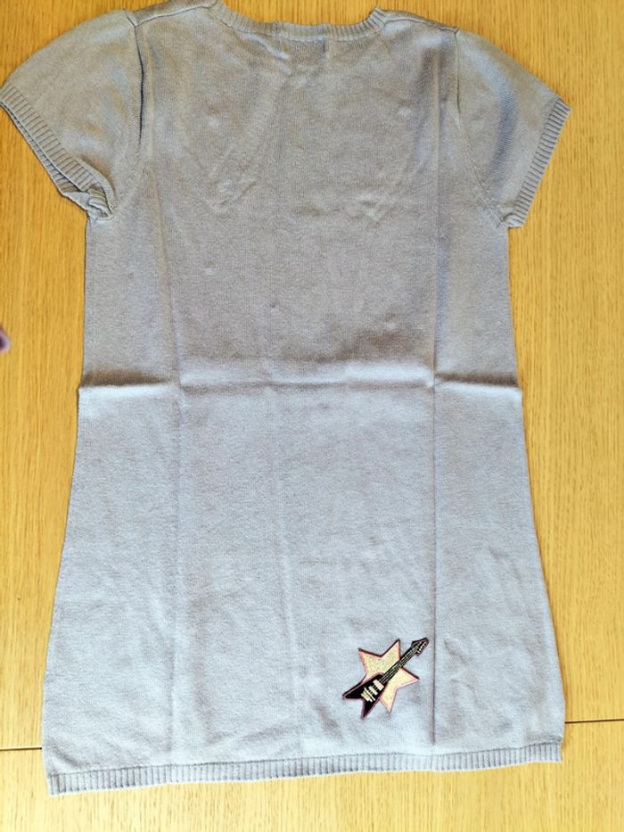 Pull tunique - manches courtes - Lisa rose - 10 ans - photo numéro 2