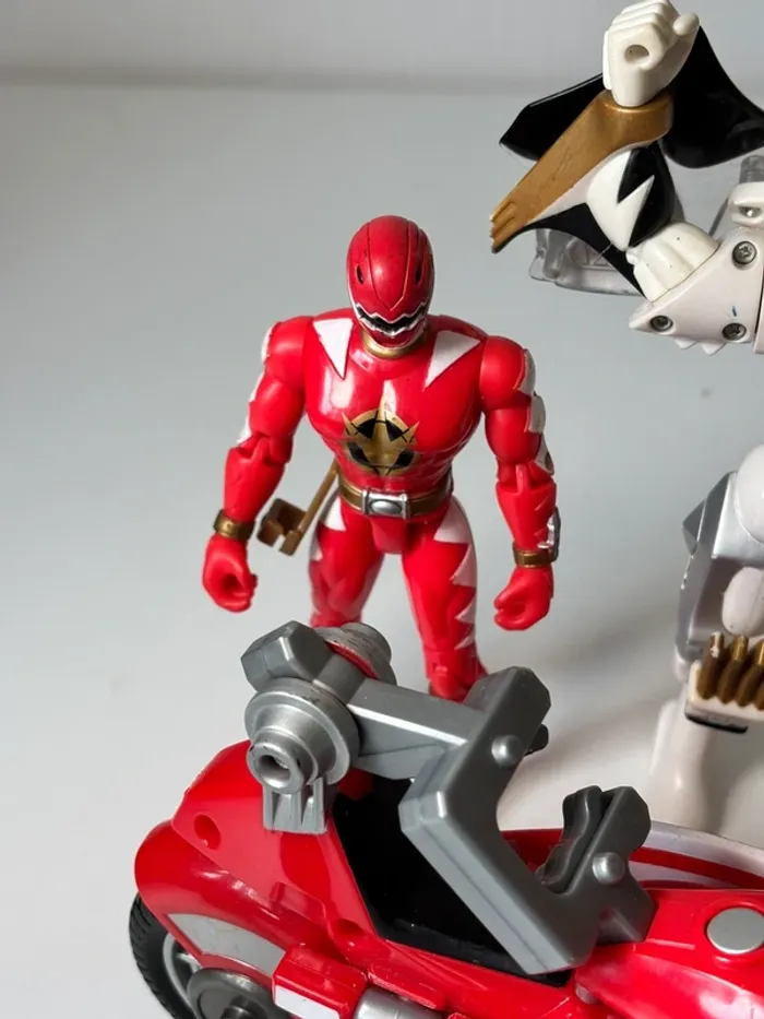 Lot figurines jouet robot bandai power rangers vintage - photo numéro 3