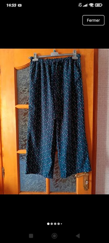 Pantalon fluide à jambes larges 