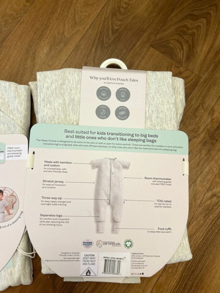 (new) Pack of 2 onesie sleep bag 6-12m - photo numéro 6