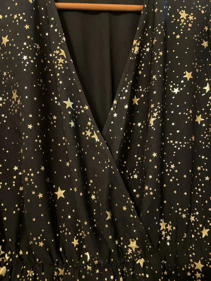 Robe noire dorée SHEIN T 1XL - photo numéro 5