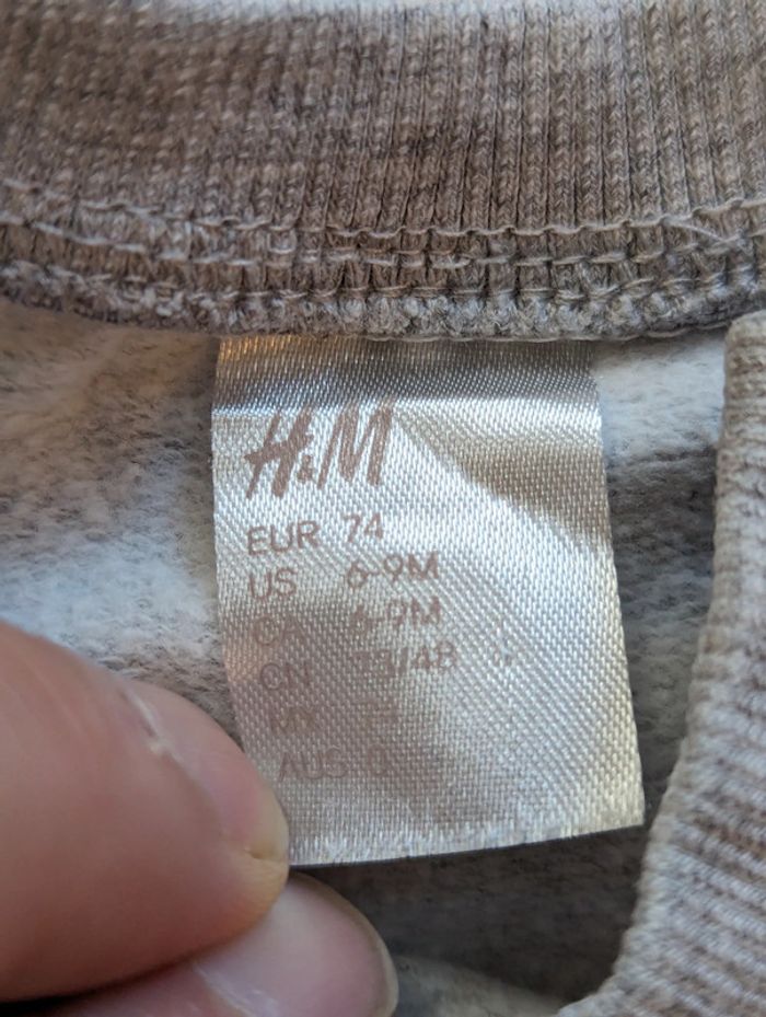 Ensemble jogging Panda đŒ H&M, 6-9-12 mois - photo numĂ©ro 4