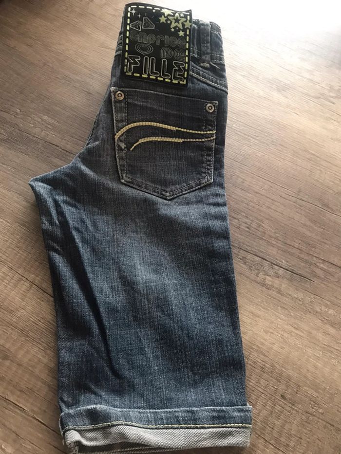Short en jeans Caprice de fille 10 ans