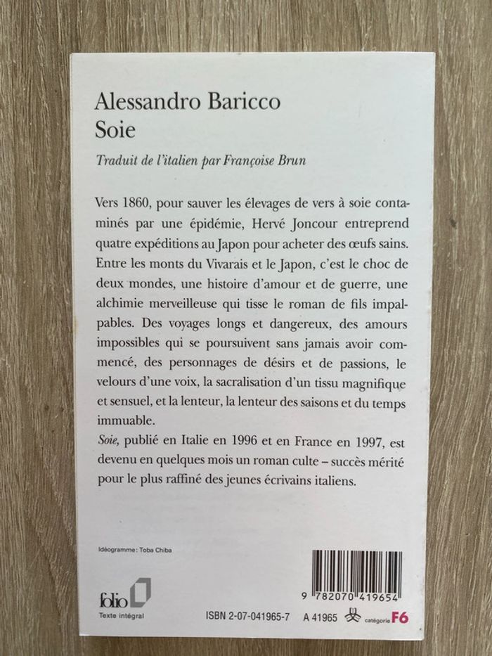 Soie d’Alessandro Baricco - photo numéro 2