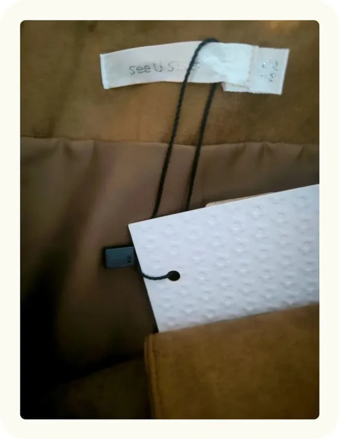 Mini jupe courte effet daim femme See you soon Neuve Taille XL 42 - photo numéro 5