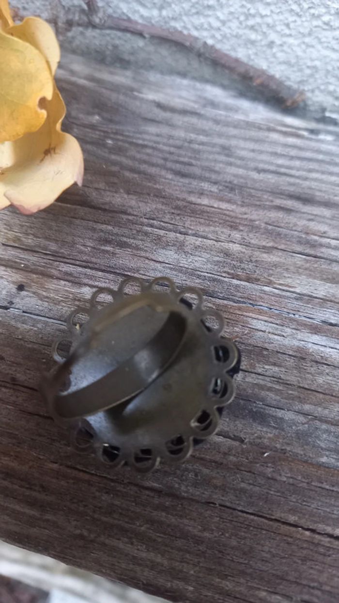 Bague Vintage tissu - photo numéro 3