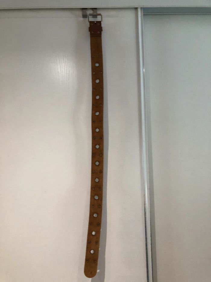 Ceinture cuir taille 30/75 Croûte de cuir  Made in - photo numéro 18