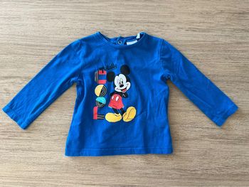 Teeshirt manches longues Disney Mickey 9 mois