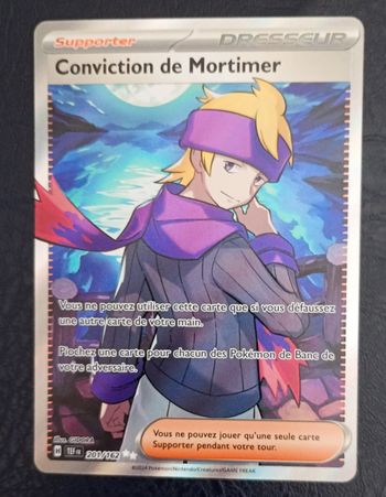 Carte pokémon Conviction de Mortimer 201/162 . Desseur EV5 Forces temporelles. Fr
