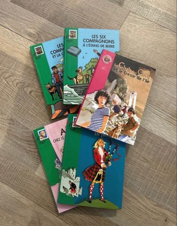 Lot livres jeunesse bibliothèque rose et verte
