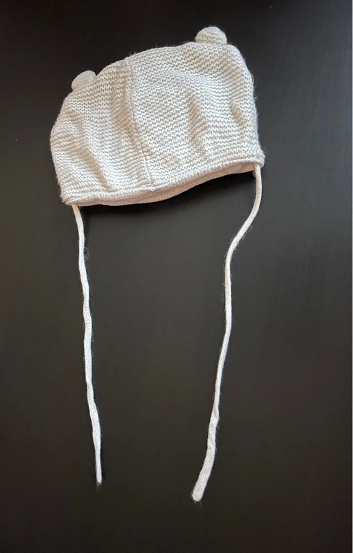 Bonnet bébé d’hiver ourson - photo numéro 4