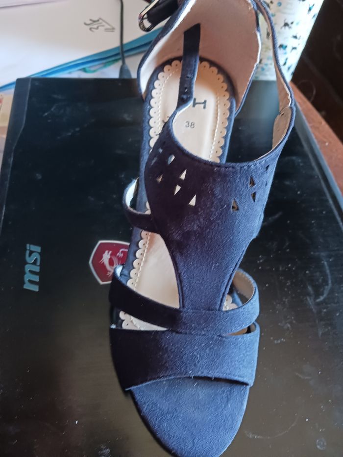 Talons hauts bleu marine t38 - photo numéro 10