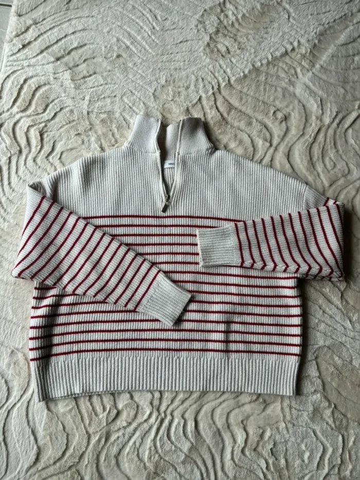 pull rayé col camionneur Mango