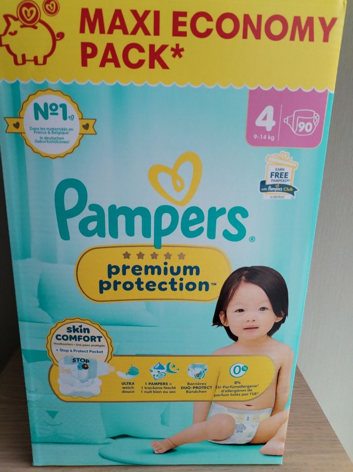 Couche pampers premium protection