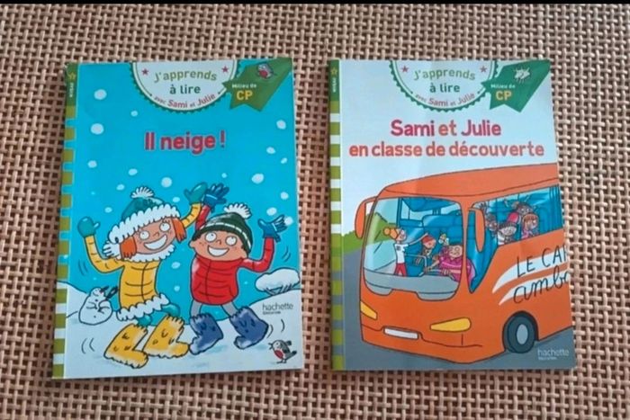 Lot 2 livres lecture sami et julie