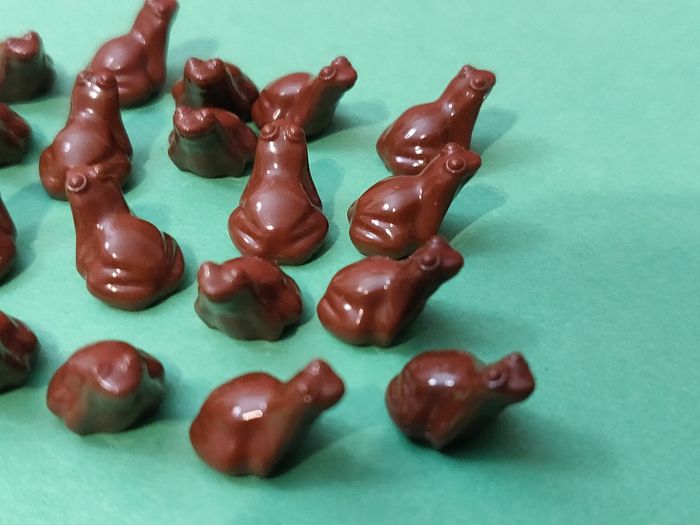 Lot 20 grenouilles marron Lego - en parfait état - vrai Lego - photo numéro 8