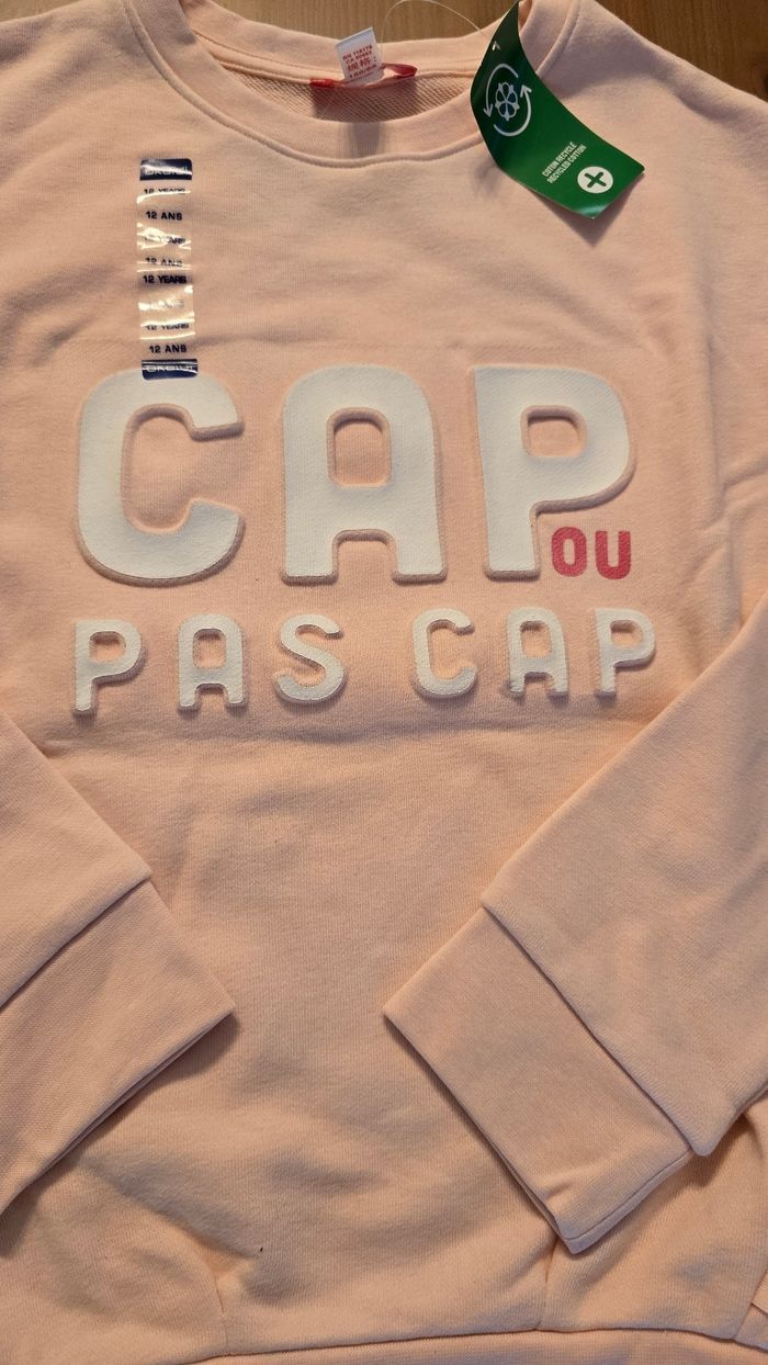 Neuf (non porté) 🏷🥰🩷😍 sweat molleton 12 ans fille 😍🥰🩷 - photo numéro 3