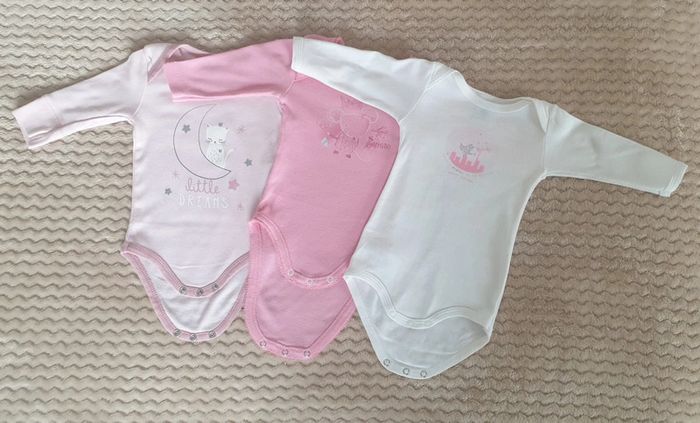 Lot de bodys manches longues 3 mois - photo numéro 2