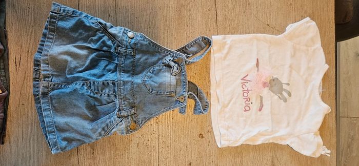 Lot de 3 ensembles pour fille, printemps/été, 18 mois, bon état - photo numéro 7