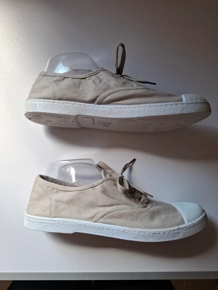Tennis en toile beige - 42 - Gemo - photo numéro 3