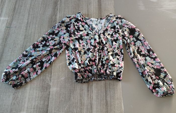 Blouse Cache Cache fleurie chic – Taille S - photo numéro 6