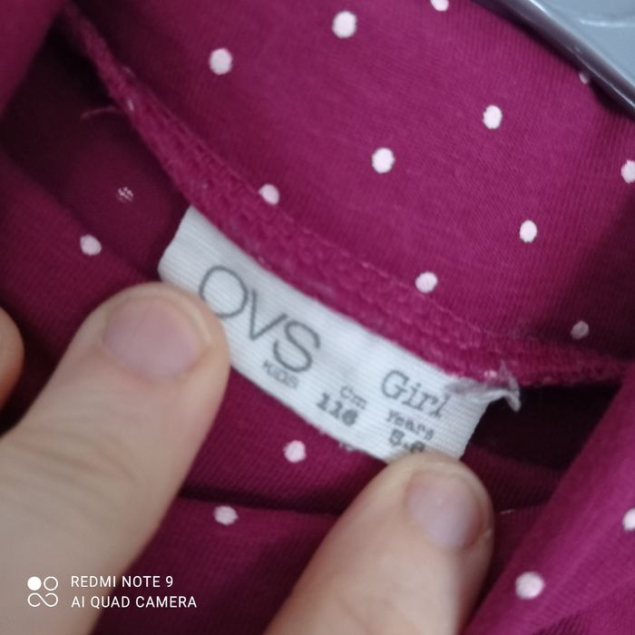 Col roulé bordeaux à pois 6ans - photo numéro 3