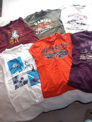 Lot 6 t-shirts ML 10 ans