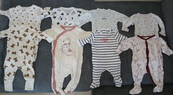 Lot de pyjamas légers fille 1 mois