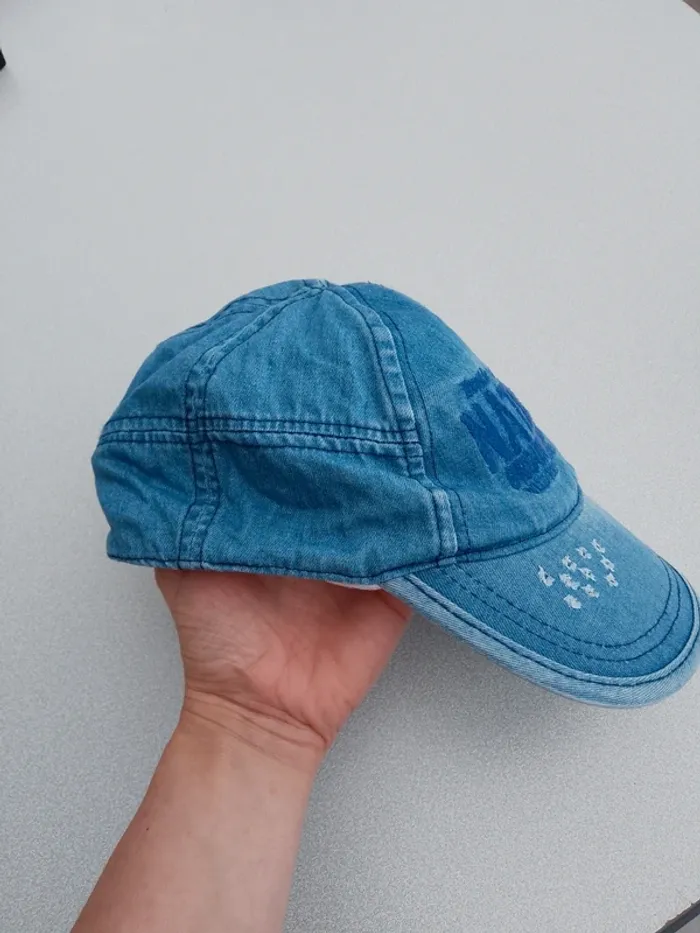 Casquette en jean taille 54cm - photo numéro 2