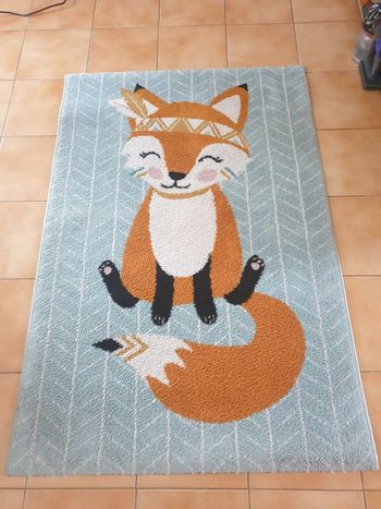 Tapis renard chambre d'enfant 