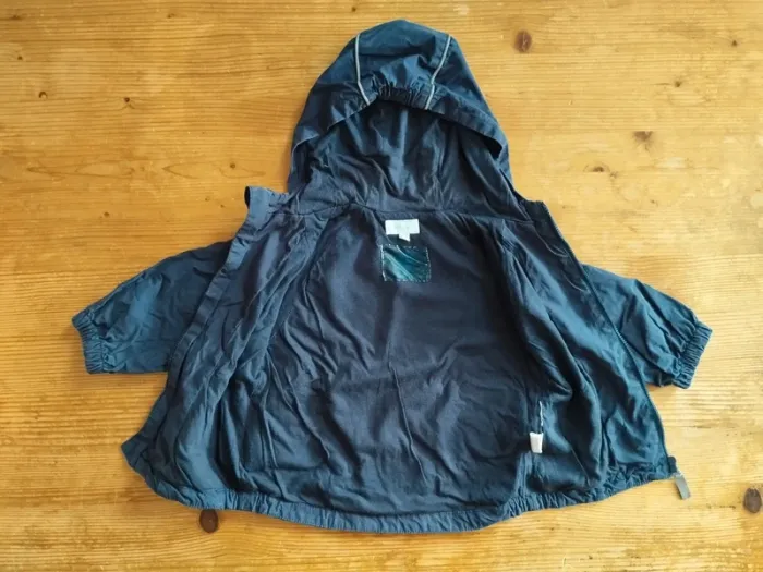 Veste imperméable bébé mixte Tex Baby – 18 mois – Bleu marine - photo numéro 3