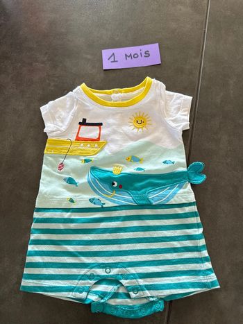 Combi short garçon