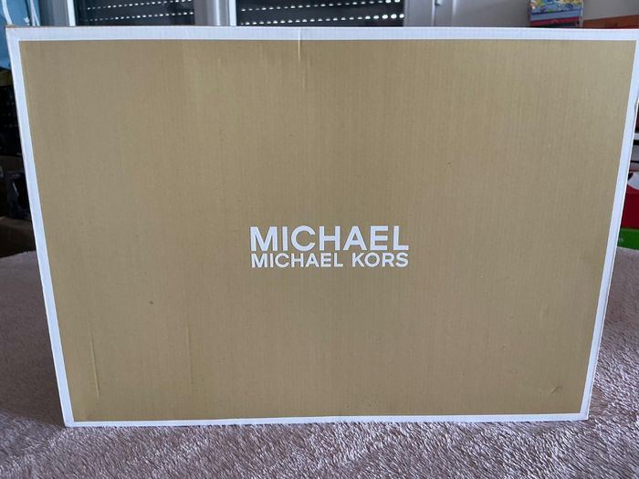 Michael Kors Dottie cuir blanc/beige/or – Taille 40 – Comme neuve - photo numéro 2