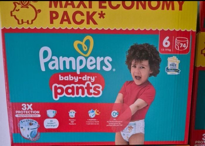 1 carton de couches pants taille 6