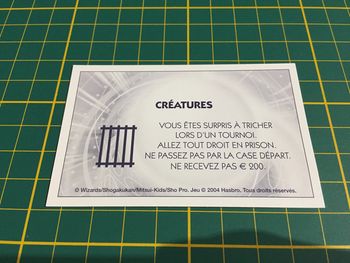 Carte créatures Vous êtes surpris à tricher Monopoly Duel Masters Hasbro Parker Wizards #A64